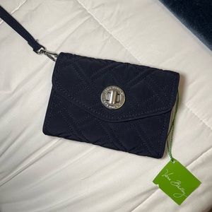 NWT Vera Bradley Navy Wristlet/Wallet